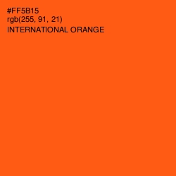 #FF5B15 - International Orange Color Image